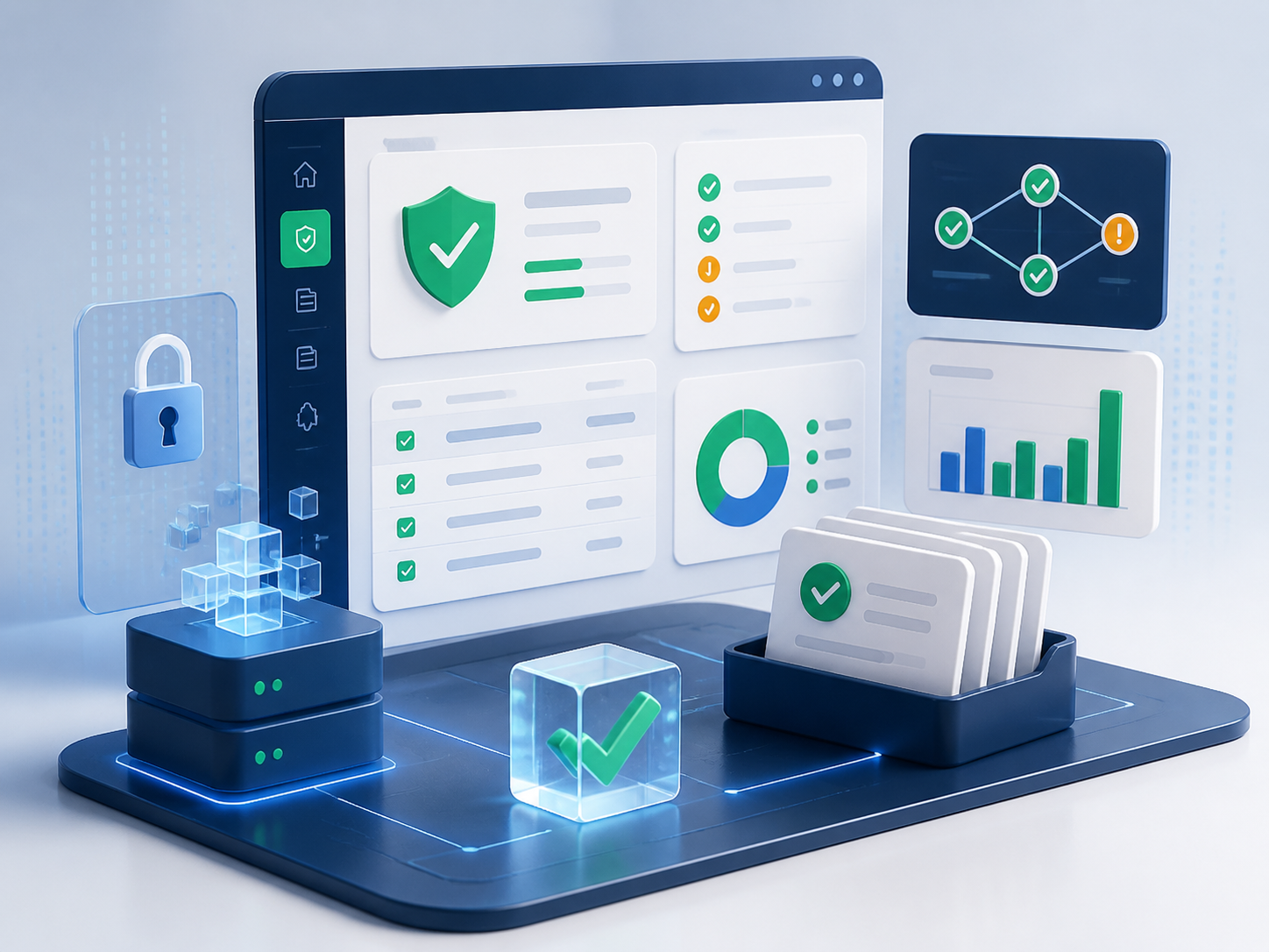 Abstracte visual voor informatieportalen